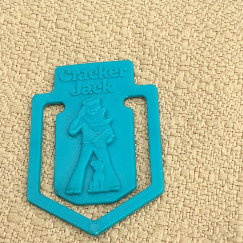Cracker Jack Plastic Book Mark 1980s